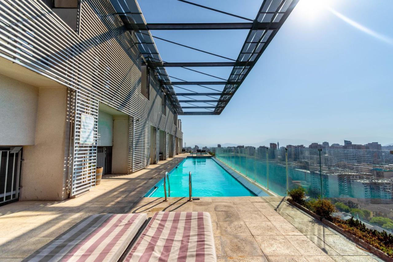 Tribeca Twin Room - Studio With Pool, Wifi, Ac Santiago de Chile Exterior foto